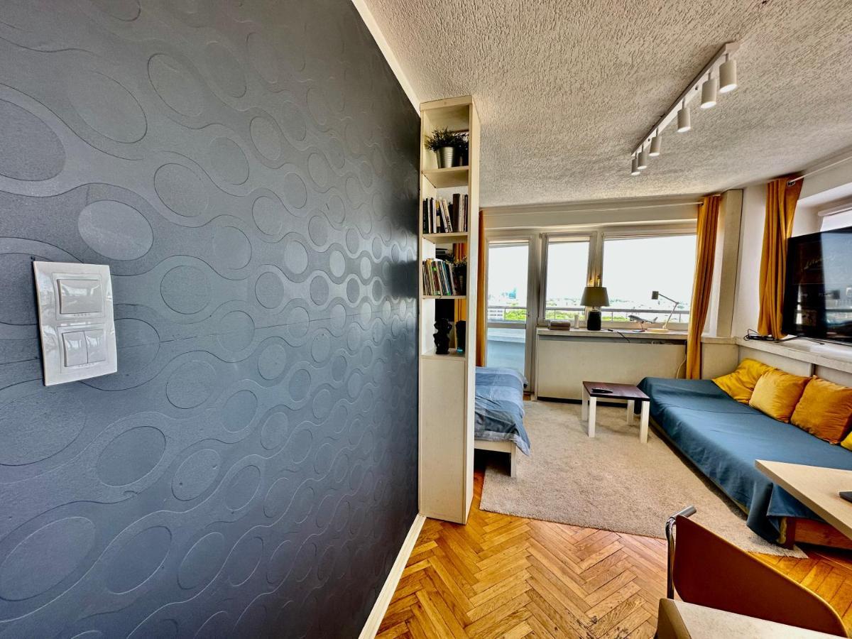 Ferienwohnung Sun Clima/Ac Metro X2 Fast Wifi 500 Mbs 70'Tv Netflix Appletv Hbo Warschau Exterior foto